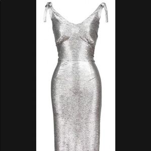 Stop Staring! Reno Silver Foil Wiggle Dress